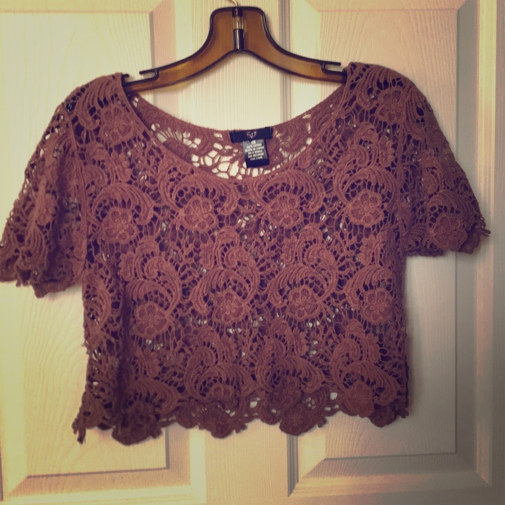 Lace crop top